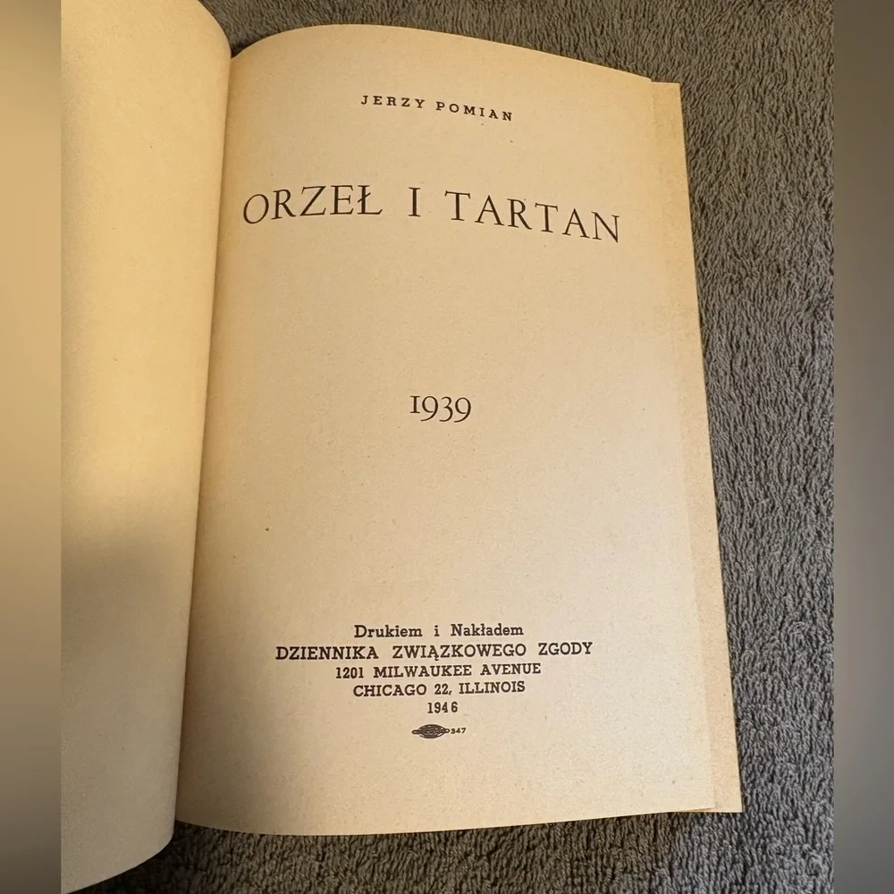 1939 Orzeł i Tartan By Jerzy Pomian Polish Text Polska Książka HB Book Eagle And
